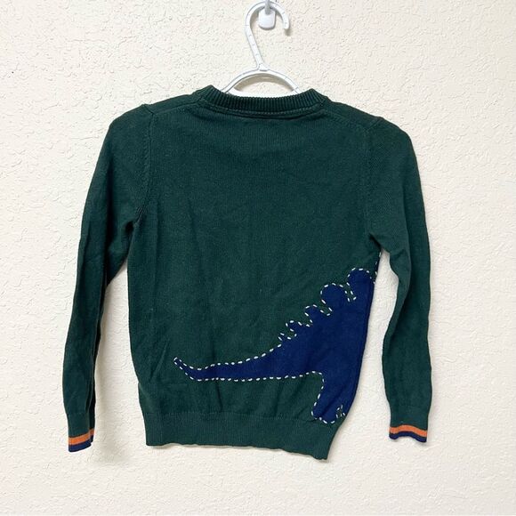 Mini Boden Dinosaur Sweater Boys Size 9-10 Kids Crew Cotton Wool Blend Pullover - Picture 3 of 6